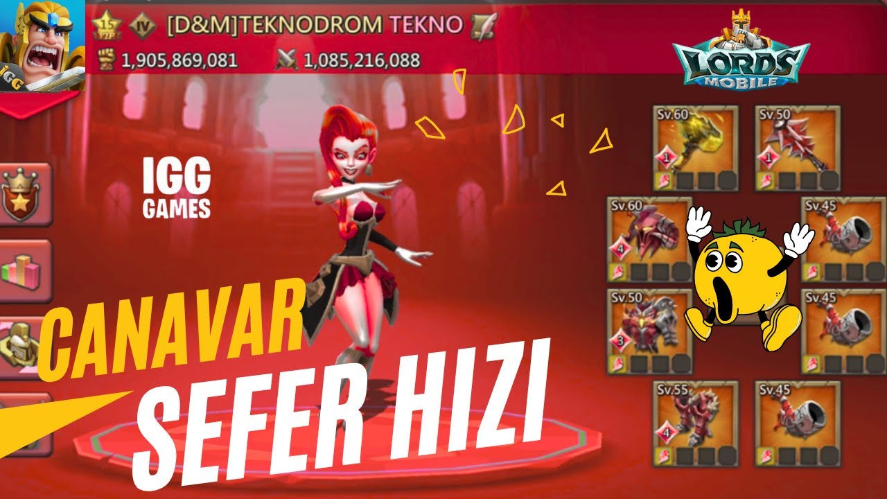 CANAVAR EKİPMANINA HANGİ TAŞLAR TAKILMALI? SEFER HIZINI ARTTIRMAK-LORDS MOBİLE #lordsmobile#gameplay