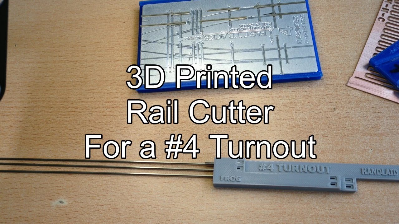 3D Printed Rail Cutter For #4 Turnouts & Other Handlaid Model Train Track Easier Consistent Results
