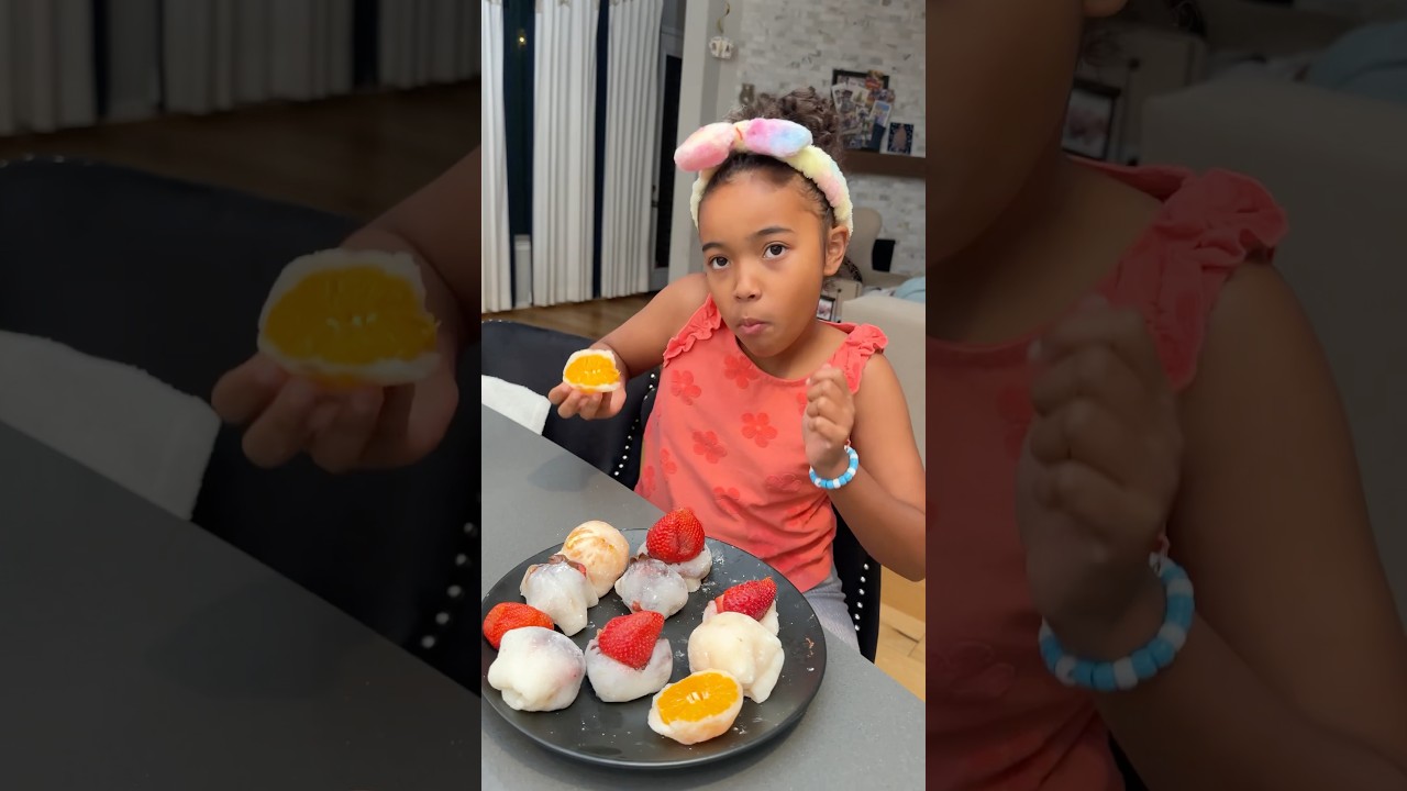 Fruit daifuku mochi! Easy and delish! #mochi #daifuku i