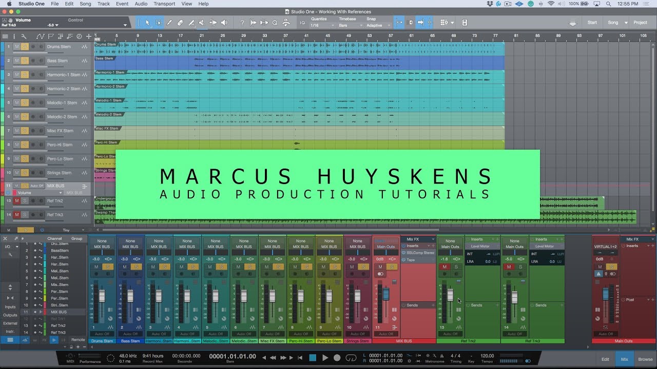 Workflow Tip - Using Reference Tracks In PreSonus Studio One