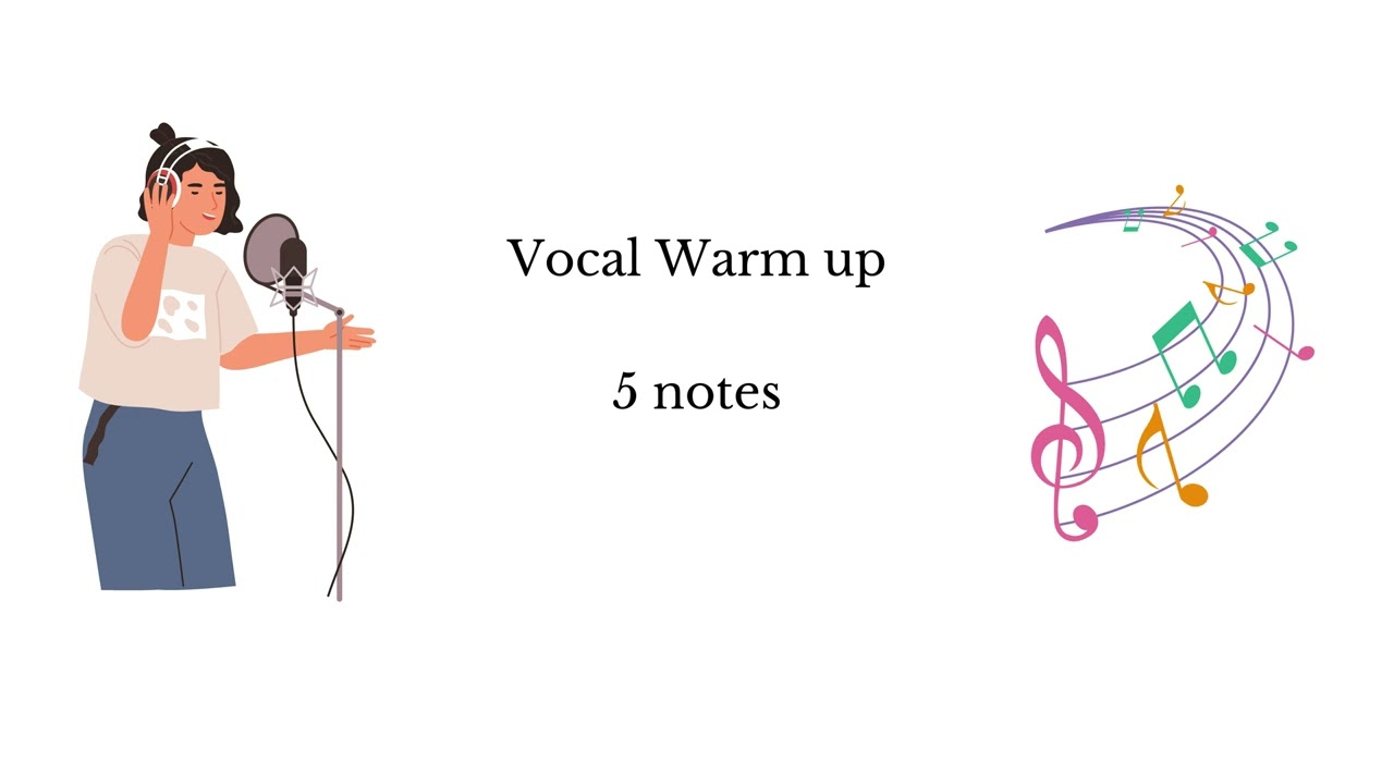 2 - Vocal Warm up 5 note Scales on a conga beat.