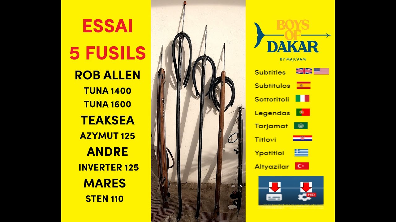 CHASSE SOUS MARINE - TEST FUSILS  - BOYS OF DAKAR BY MAJCAAM- Ep 156