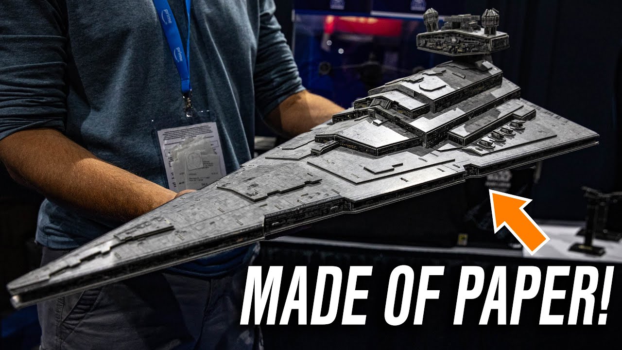 These Star Wars Models Are Made of Paper!