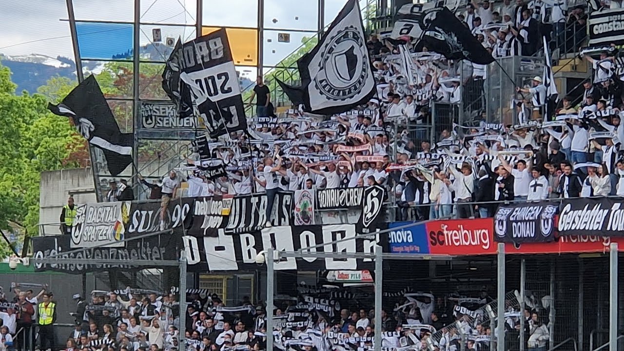 28.04.2024 SC Freiburg II - SSV Ulm 1:2, Support Gästeblock