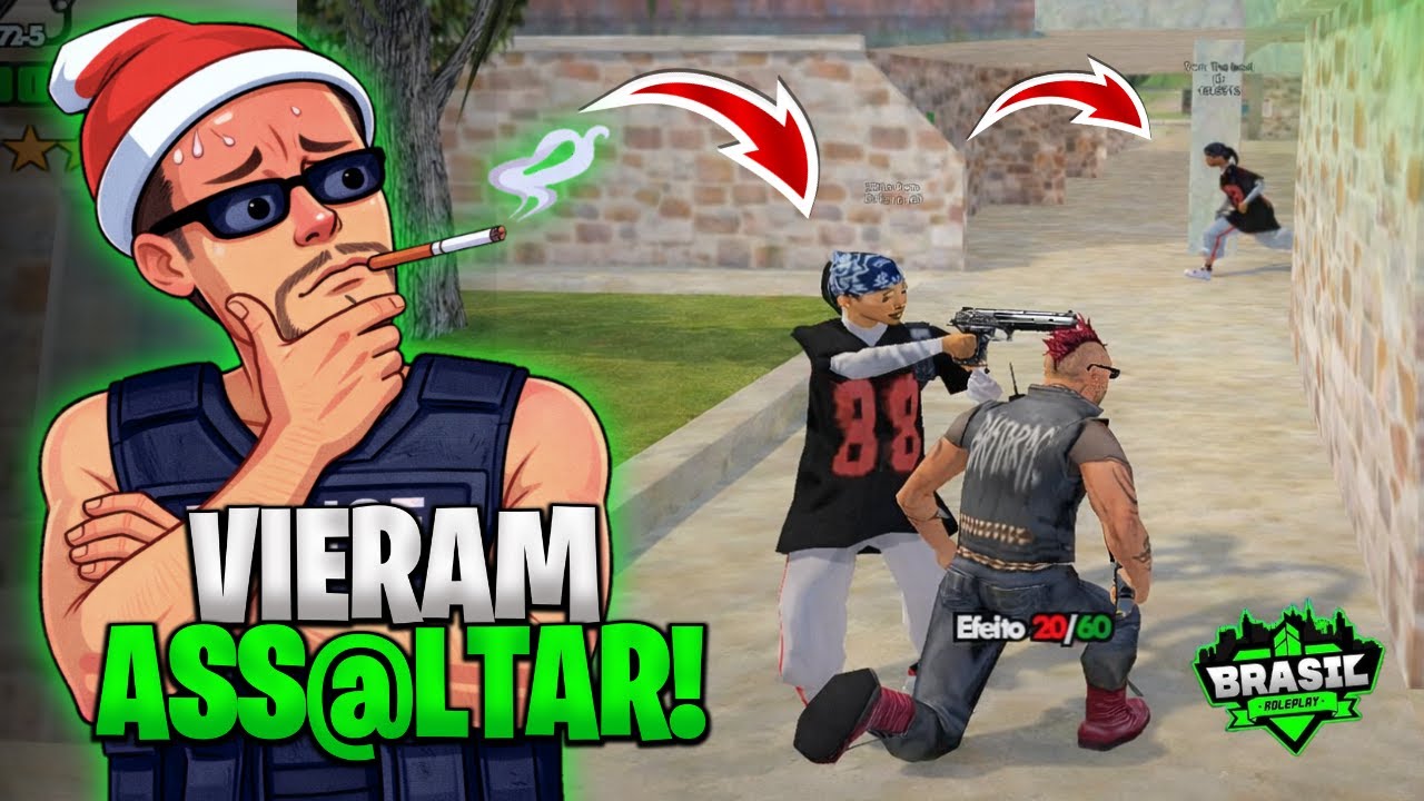 FINALMENTE MOSTREI O ROSTO E JÁ VIERAM ASSALT@R NO BRASIL ROLEPLAY 🤣 - SAMP ANDROID/PC - Ovitinz