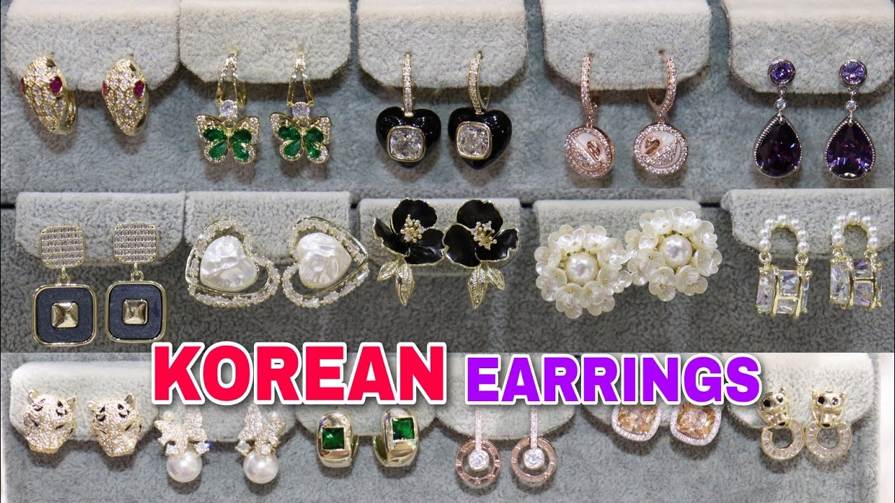 Korean Ad Earrings Tops Studs in Wholesale Price | Silver Needles Earrings | Part50