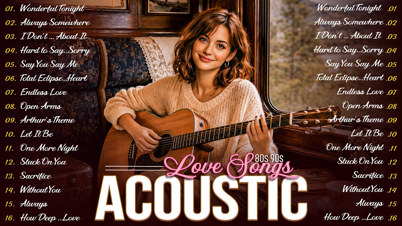 Best Acoustic Songs of the 80s 🎸 Romantic Classics & Nostalgic Memories