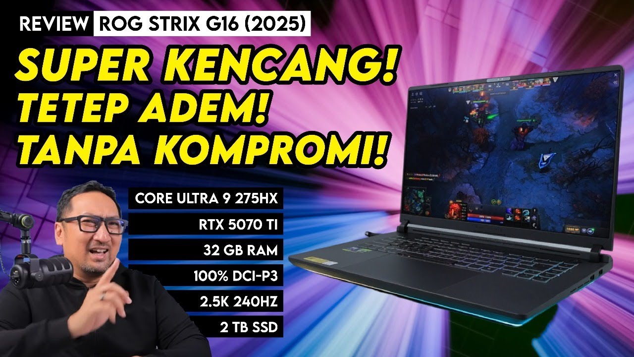 Laptop Gaming Sultan Tanpa Kompromi! Review ASUS ROG Strix G16 (2025)