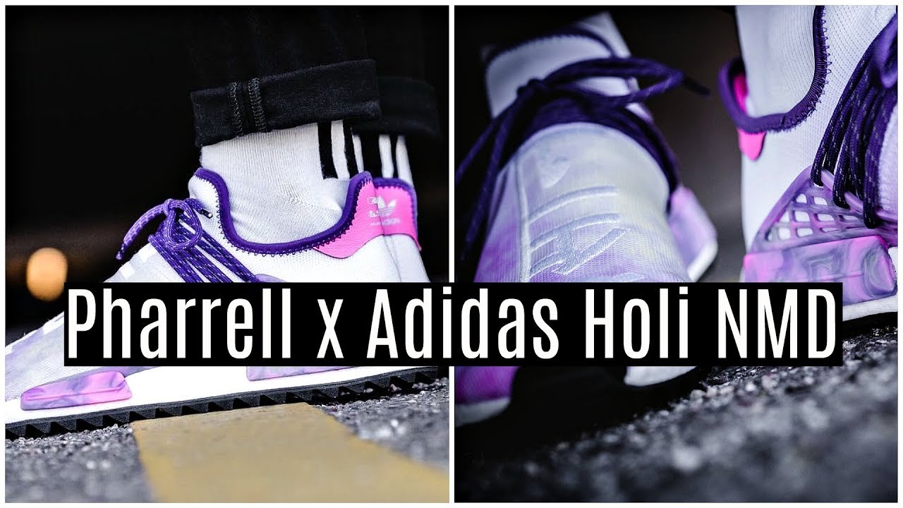 Pharrell x Adidas PW HU Holi NMD "Pink Glow" | ON FOOT + REVIEW