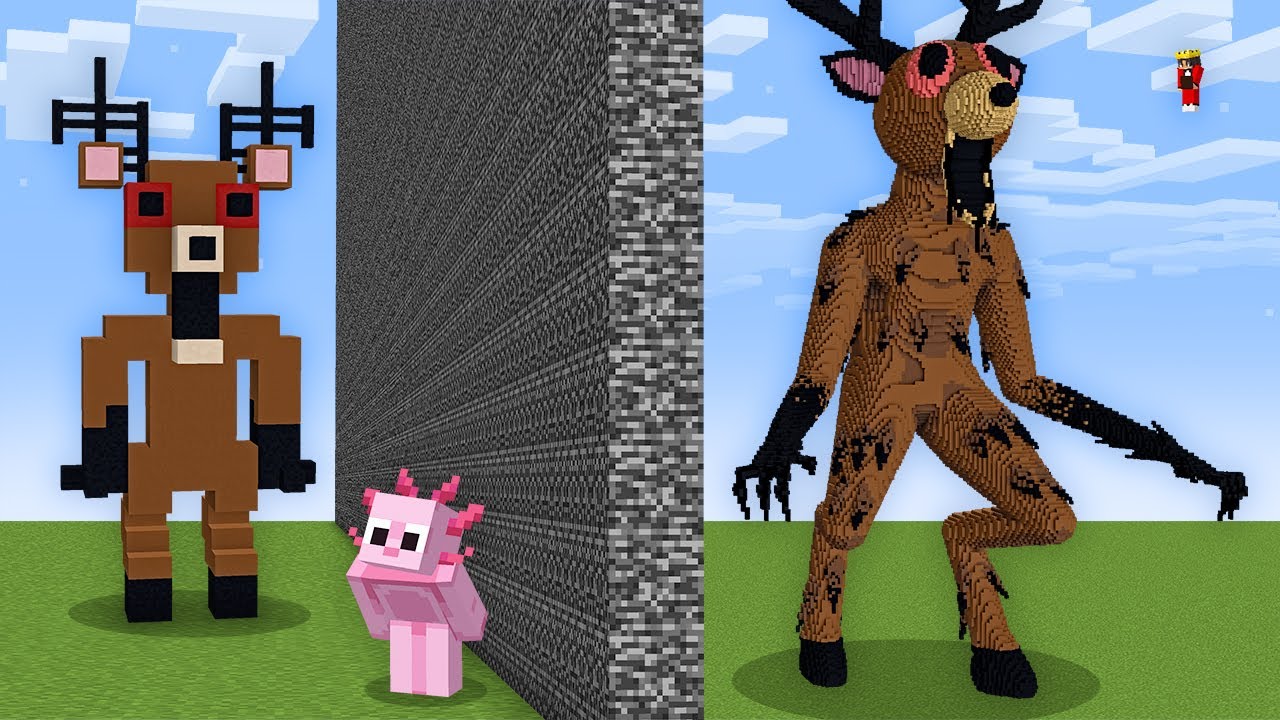 I Cheated With 99 NIGHTS DEER MONSTER in Minecraft Build Battle!