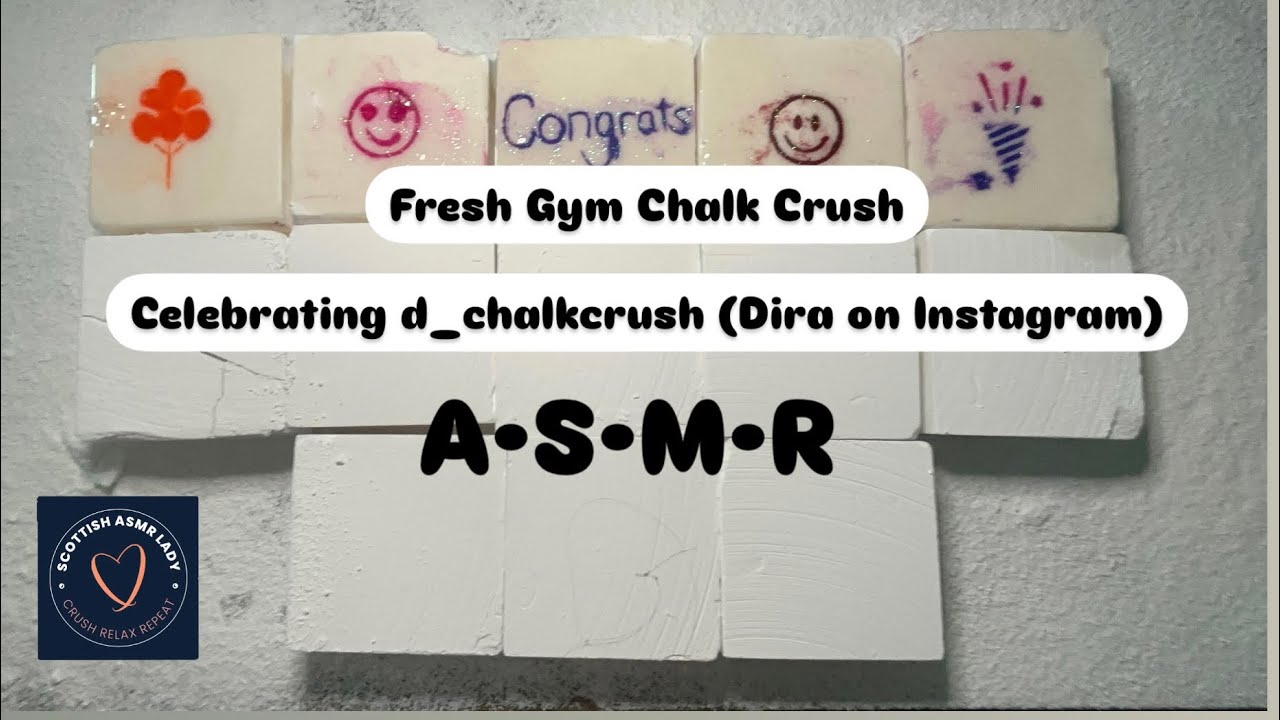 Fresh Gym Chalk Crush ASMR | Celebrating d_chalkcrush on instagram