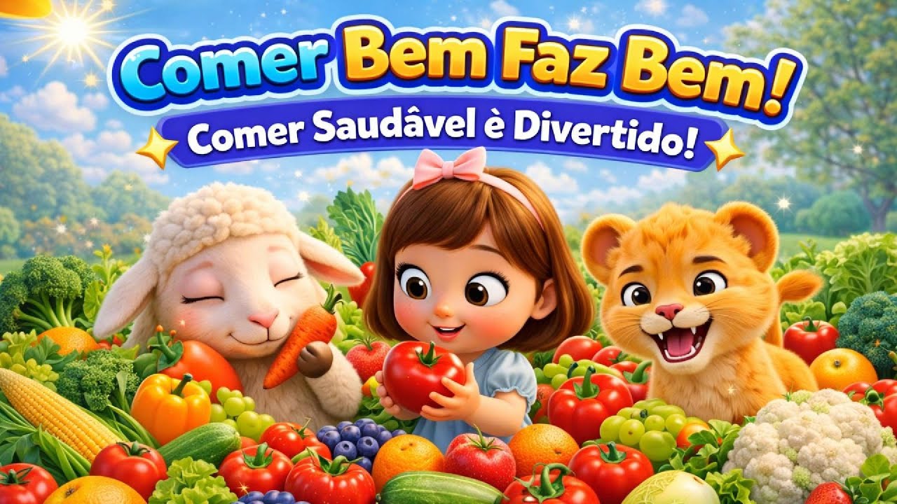 COMER BEM FAZ BEM: Música das Frutas e Legumes para Crianças (YahYah Baby)