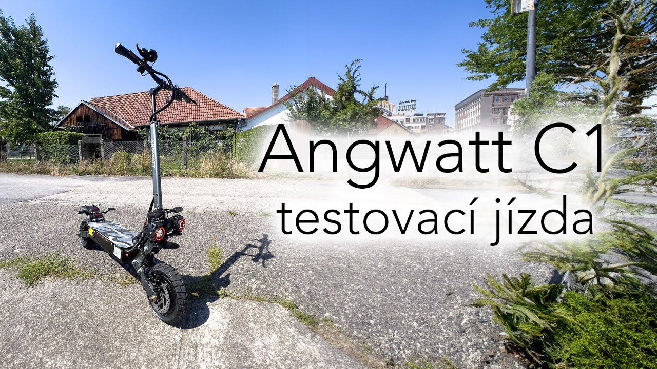 Angwatt C1 - jakože veeelmi příjemné překvapení 👌. Testovací jízda čínské levné bestijky 🛴