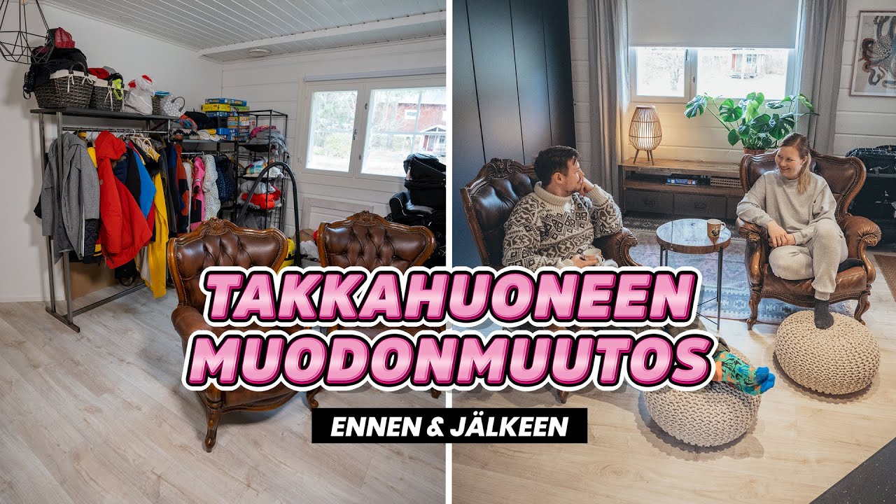 TÄYDELLINEN MUODONMUUTOS | TAKKAHUONE ENNEN JA JÄLKEEN