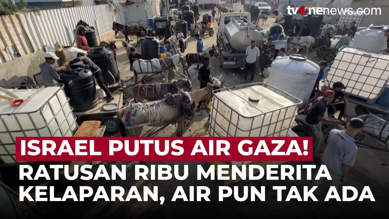 Krisis Air Gaza Makin Parah! 75% Sumur Rusak, Penyakit Menyebar | OneNews Update
