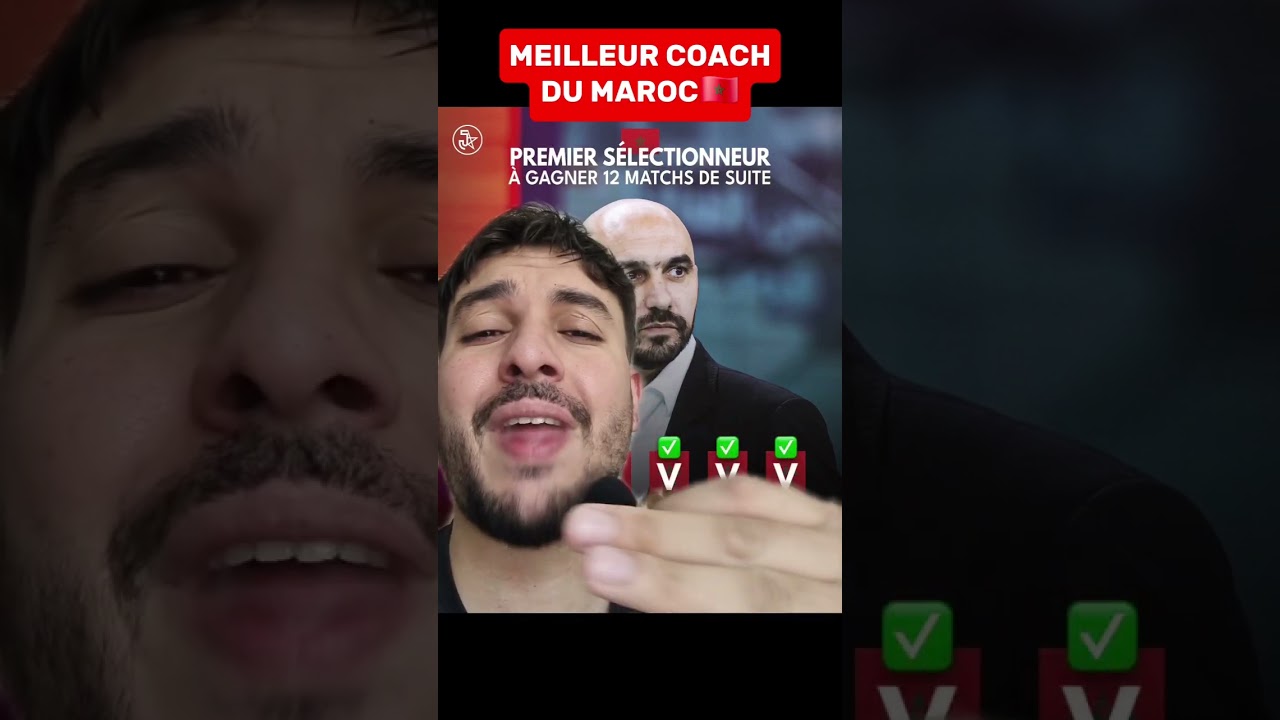Regragui meilleur coach du Maroc! #maroc #football #morocco