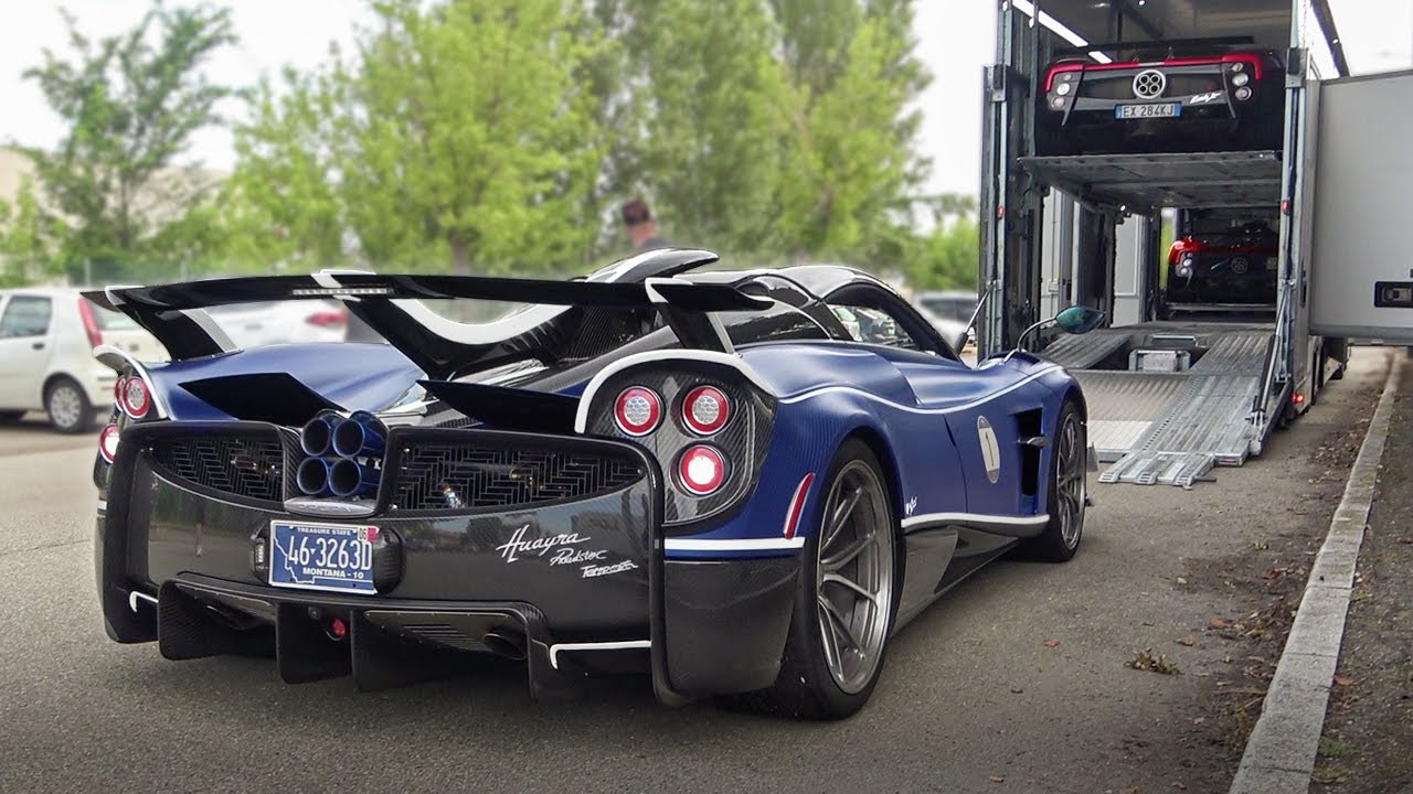 Unloading the PAGANI RADUNO Cars! - Utopia, Zonda Cinque, 760, Huayra Tempesta, Codalunga...