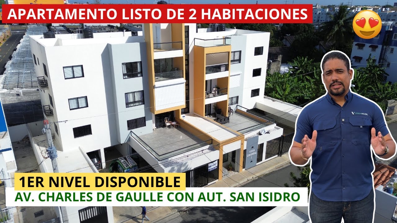 APARTAMENTO BELLO DE 2 HABITACIONES Y UN PARQUEO TECHADO EN LA AV. CHARLES DE GAULLE CON SAN ISIDRO