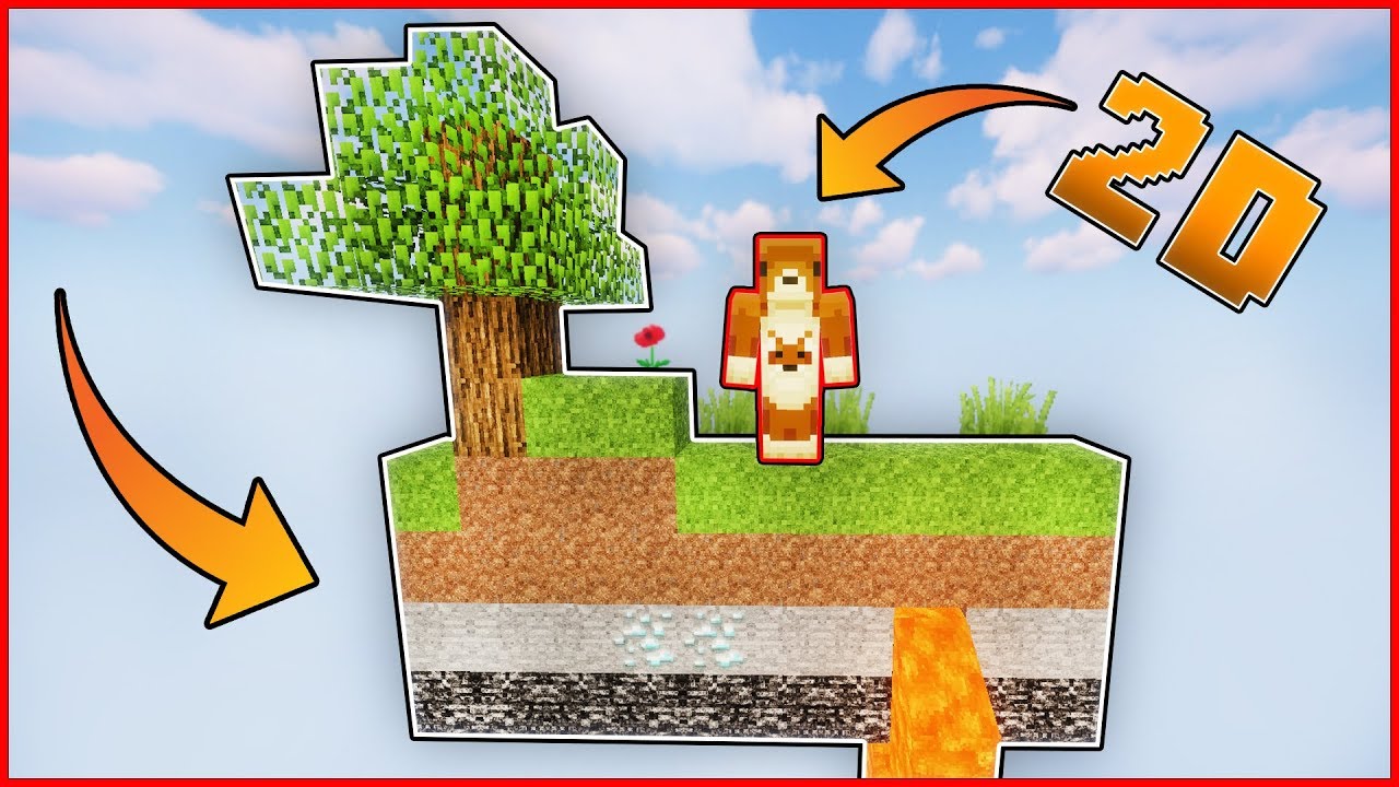ŻYCIE NA WYSPIE 2D MINECRAFT SURVIVAL! *niemożliwe*