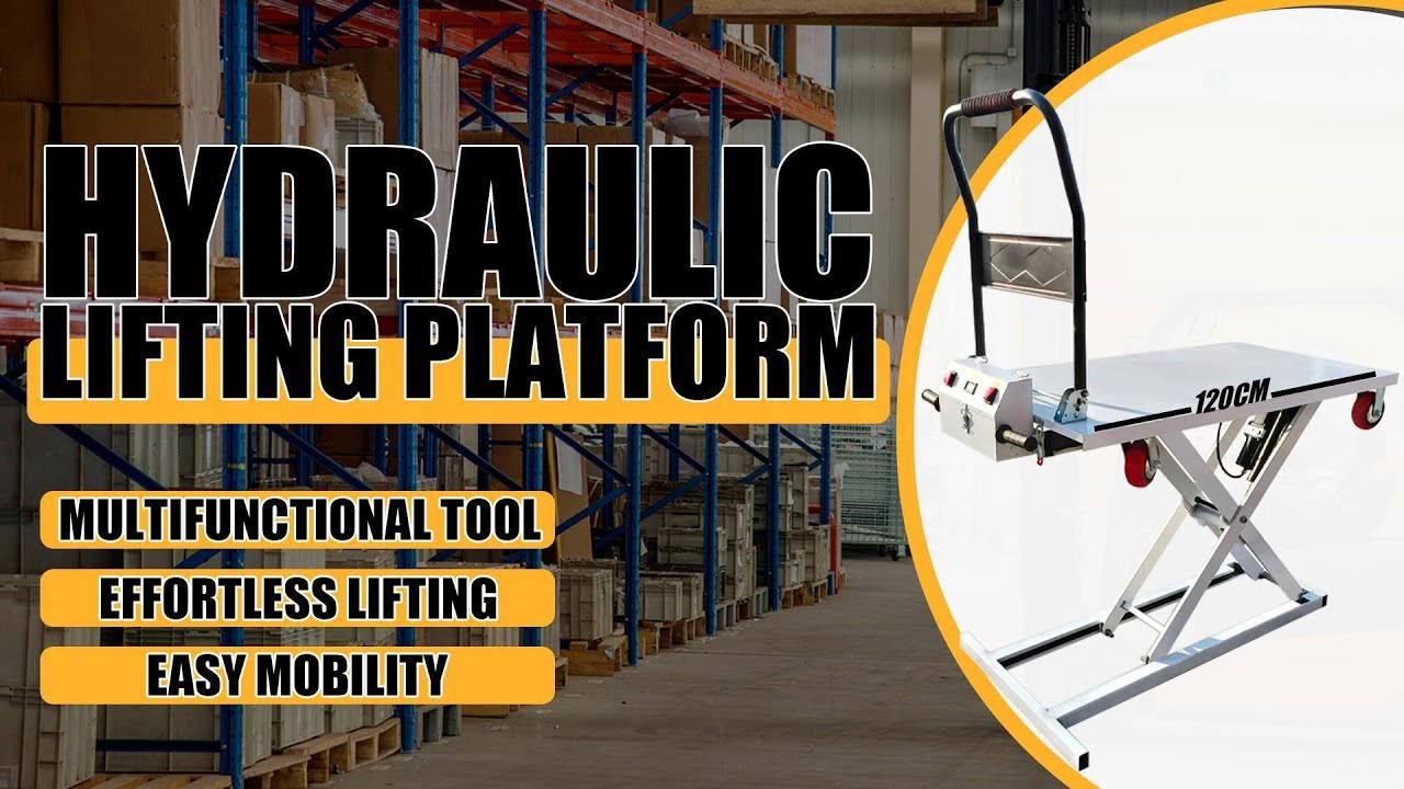 Hydraulic Lifting Platform, Hydraulic Lift Table cart, Electric Single Scissor Lift Table