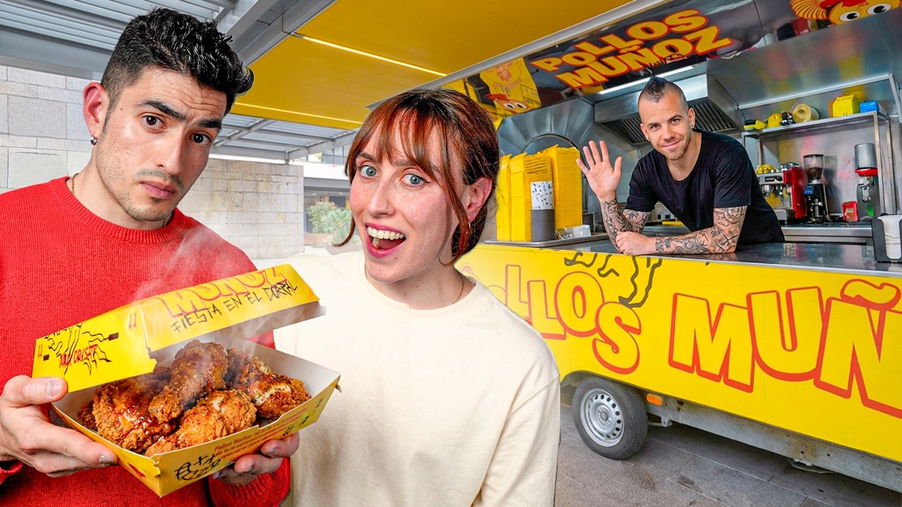 Probamos el FOODTRUCK m&aacute;s VIRAL de Madrid 😳🔥 POLLOS MU&Ntilde;OZ de Dabiz Mu&ntilde;oz