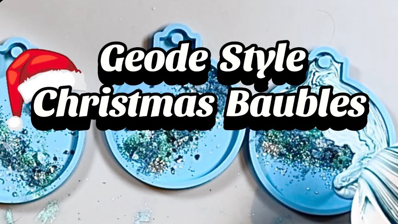 #201 Create your own Geode Style Christmas Baubles Using Eco Resin