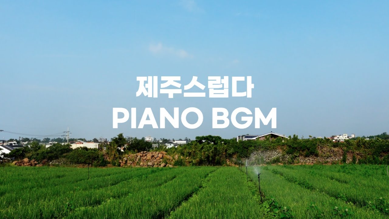 애월 파밭 피아노 BGM | 복잡한 생각을 비우고 싶을 때