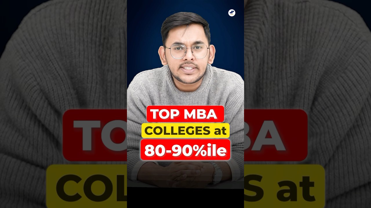 Top MBA Colleges at 80-90%ile🔥 | Low CAT Score MBA Colleges ✅ #shorts #mba #CAT2024 #IIM