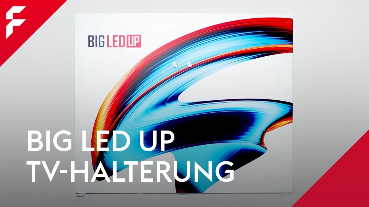 BIG LED UP: TV-Halterung | FLYERALARM Expo Systems