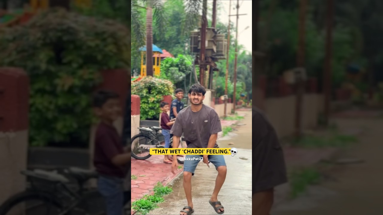 &ldquo;Chaddi + Rain = Pain 💀🌧️💔&rdquo;#relatable #funny #rainyday #baarish #funny #shorts #viral #trending
