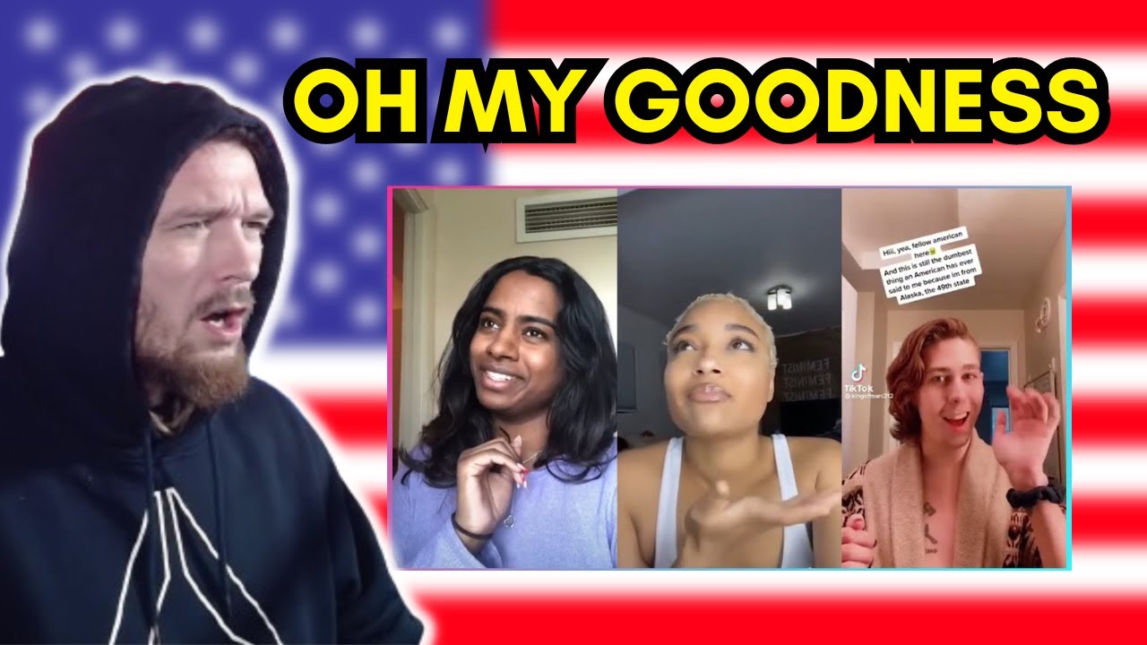 American Reacts to What's The Dumbest Thing an American Has Ever Said To You? | Part 4 | TikTok