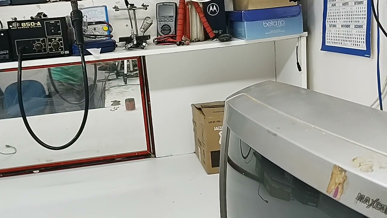 TV SEMP MOD:2051NAV U18 tela azul e não dar imagem
