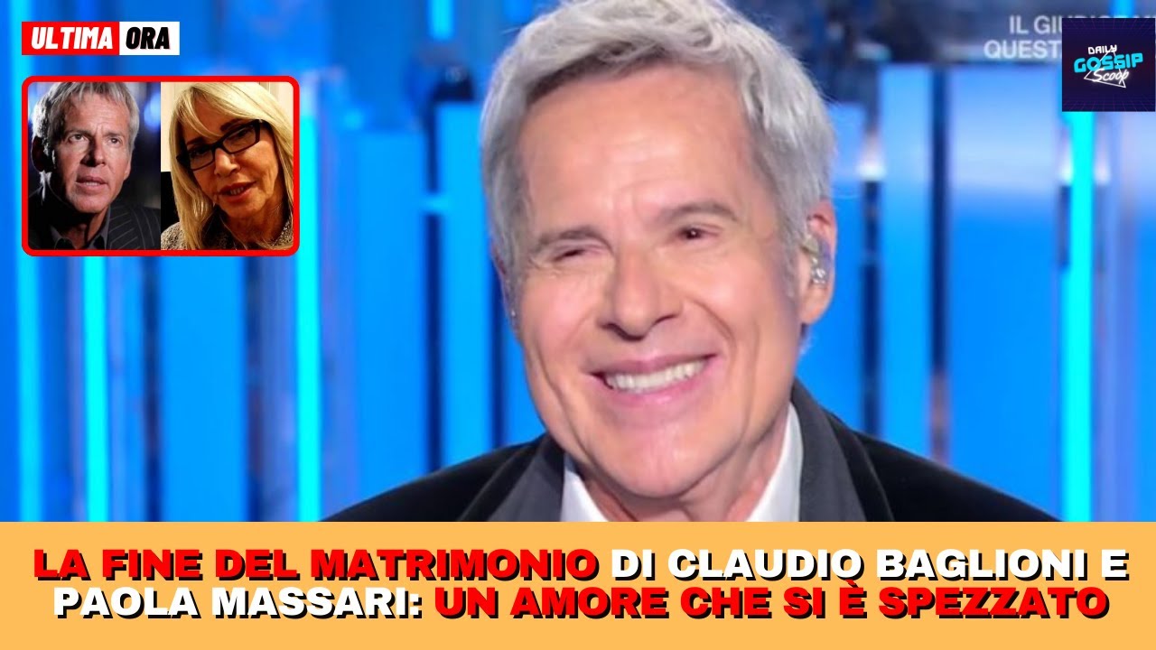 La fine del matrimonio di Claudio Baglioni e Paola Massari: Un amore che si è spezzato