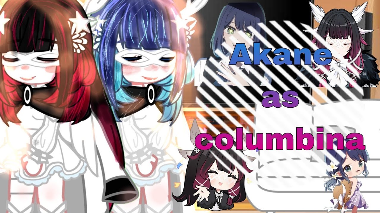 oshi no ko react to akane as columbina 💫💗/ gacha club/genshin impcat/enjoy ⭐