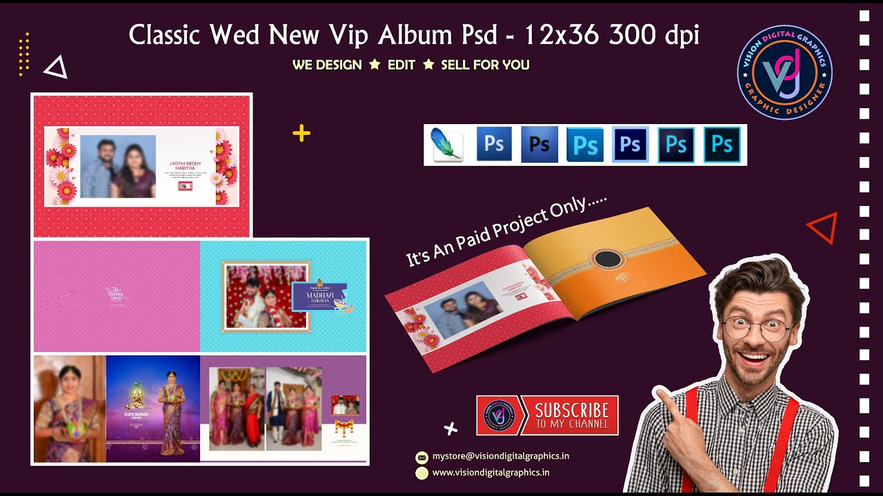 Classic Vip Album Psd - 12x36  300  dpi