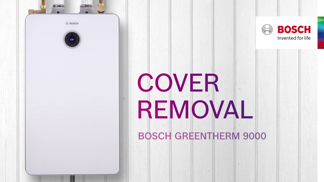 Bosch Greentherm 9000: Cover Removal