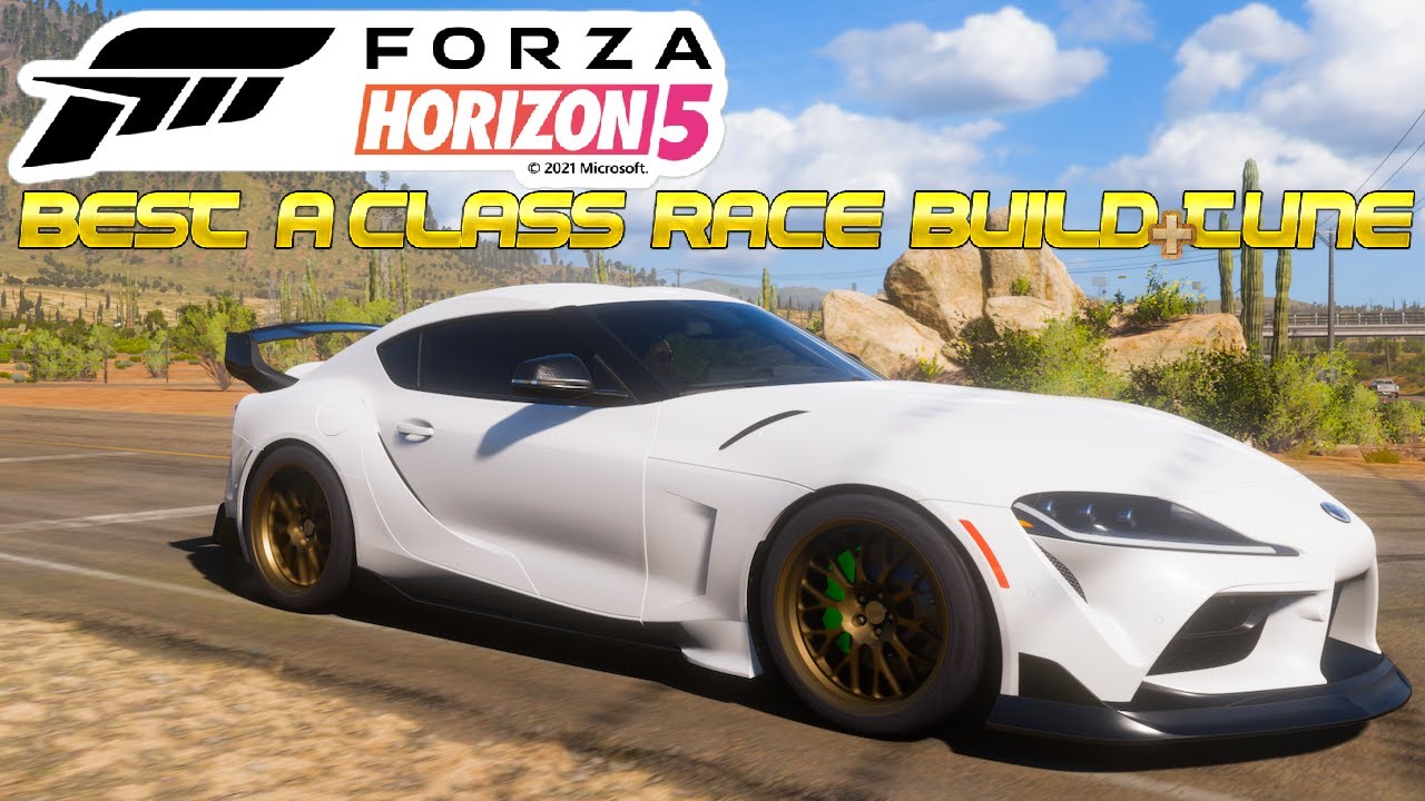 Forza Horizon 5 | BEST A CLASS RACE BUILD + TUNE ON EMERALD CIRCUIT WITH TIMES