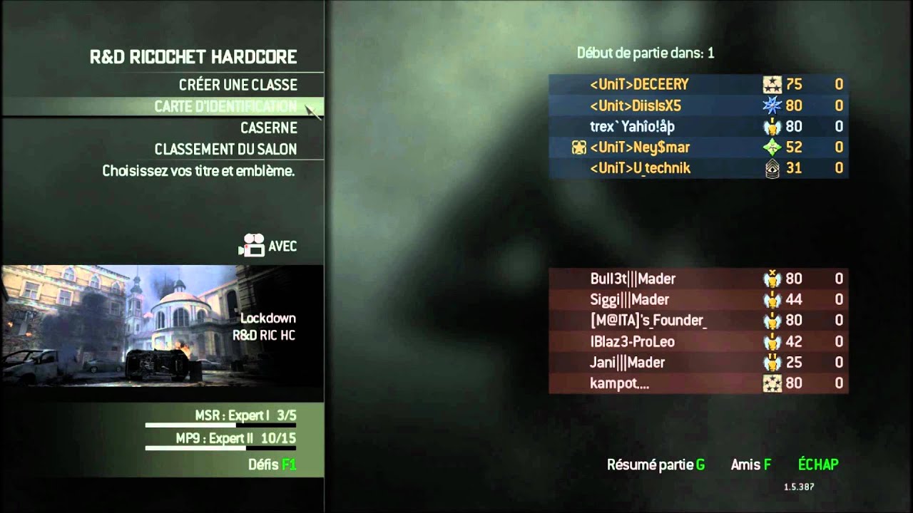 MW3 recherche et destruction .