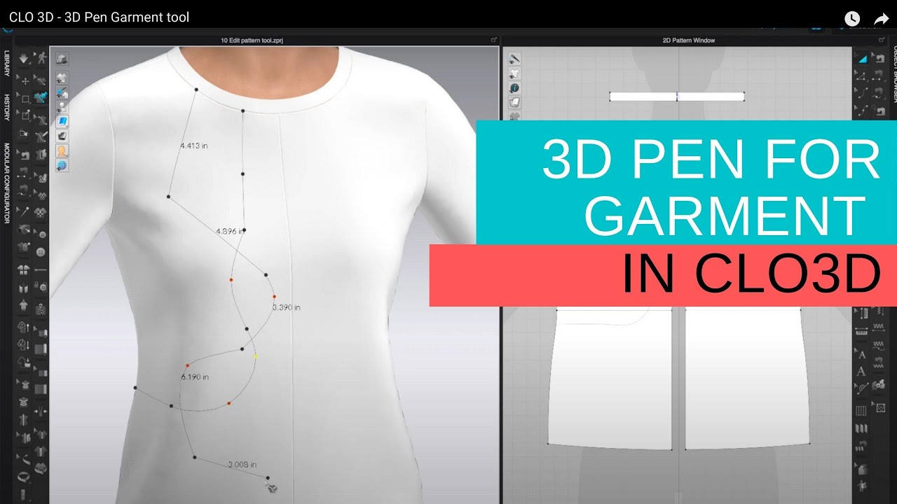 3D Pen Garment tool - CLO 3D