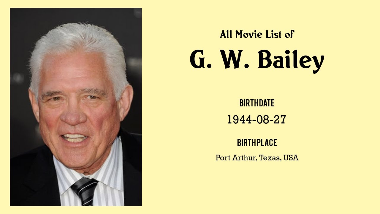G. W. Bailey Movies list G. W. Bailey| Filmography of G. W. Bailey