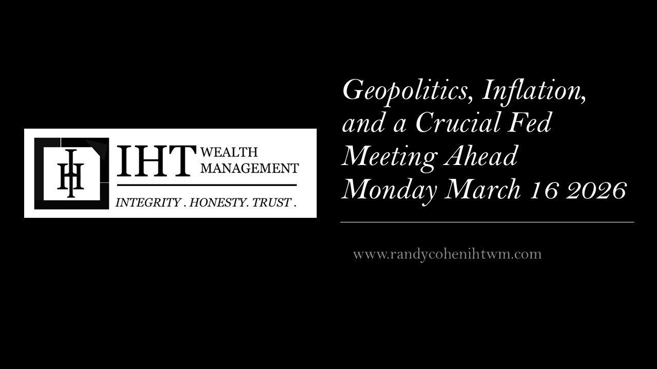 Geopolitics, Inflation, and a Crucial Fed Meeting Ahead Monday March 16 2026