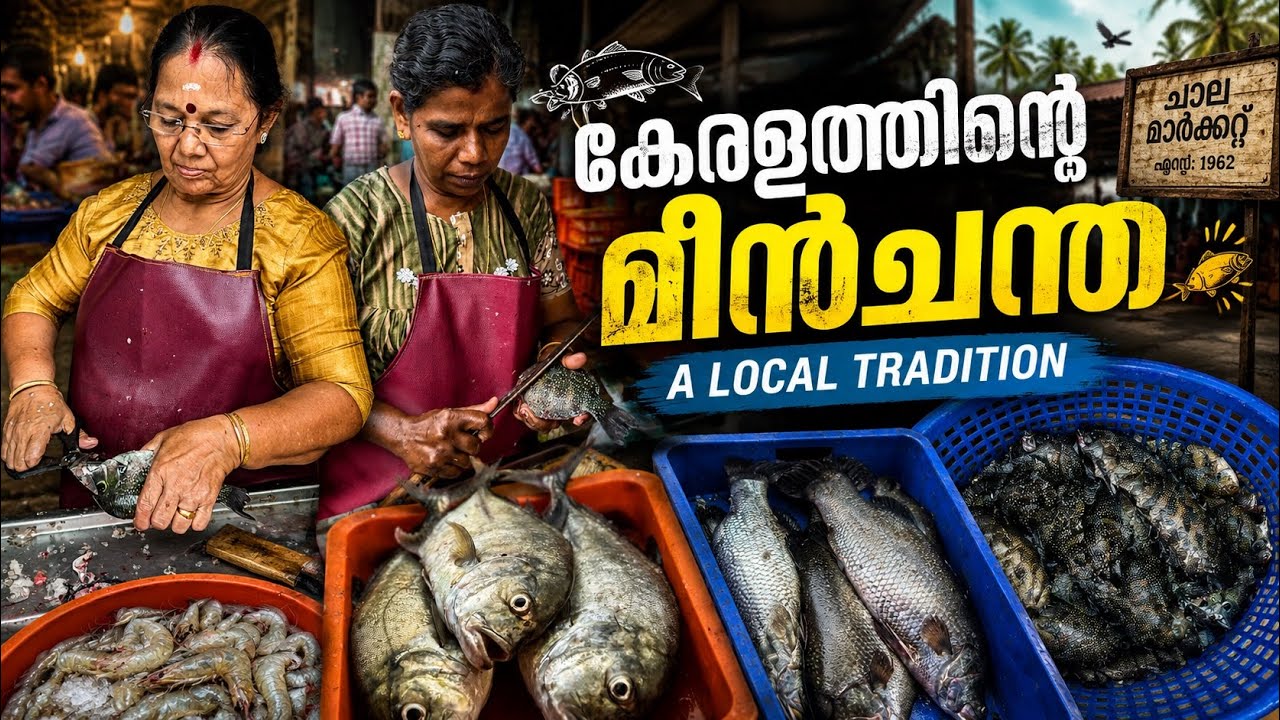 INSIDE KERALA&rsquo;S FAMOUS LOCAL FISH MARKET ! 🔥🐠 #fishmarket #fishing #fisherman 
