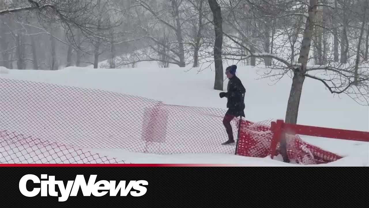 Spring Snowstorm hits Calgary, bringing joy to skiers