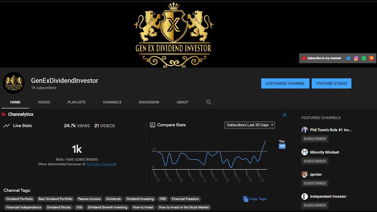 New Dividend Discord Server: kkSr5FY & 1000th Subscriber in Less Than 4 Months!