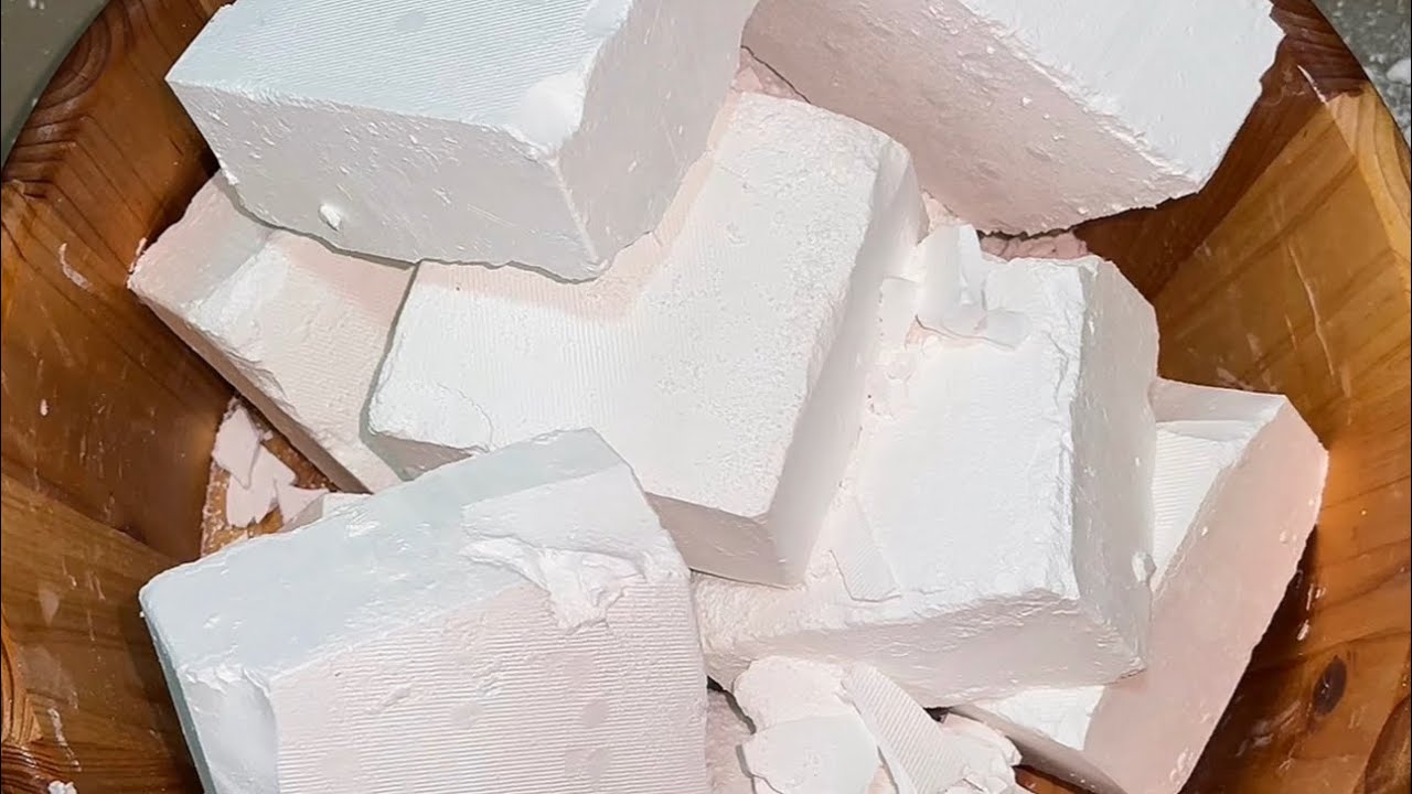 Original ｜large unpolished white chalk for stress relief.