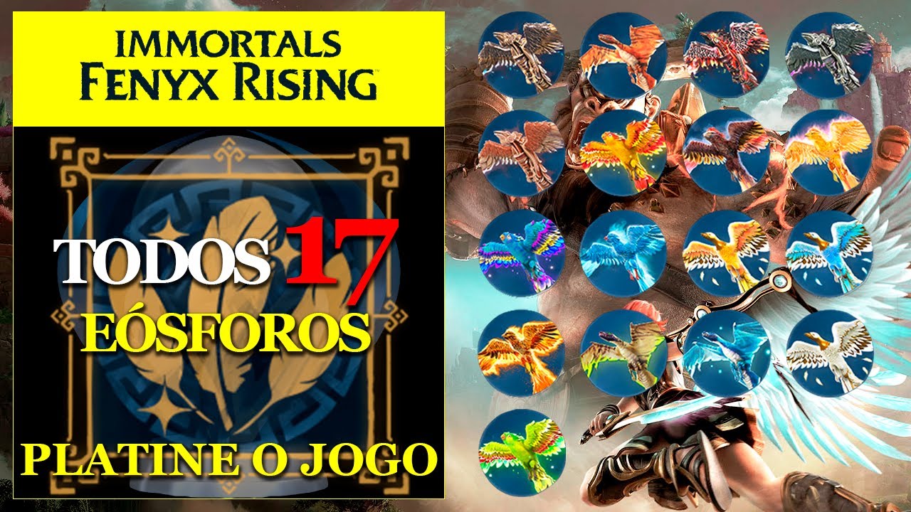 Todos 17 Eósforos (All 17 Phosphor Skins) – IMMORTALS FENYX RISING