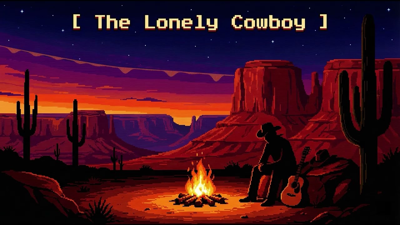 The Lonely Cowboy | Western 16-bit RPG Ambience [ 1 Hour Loop ]