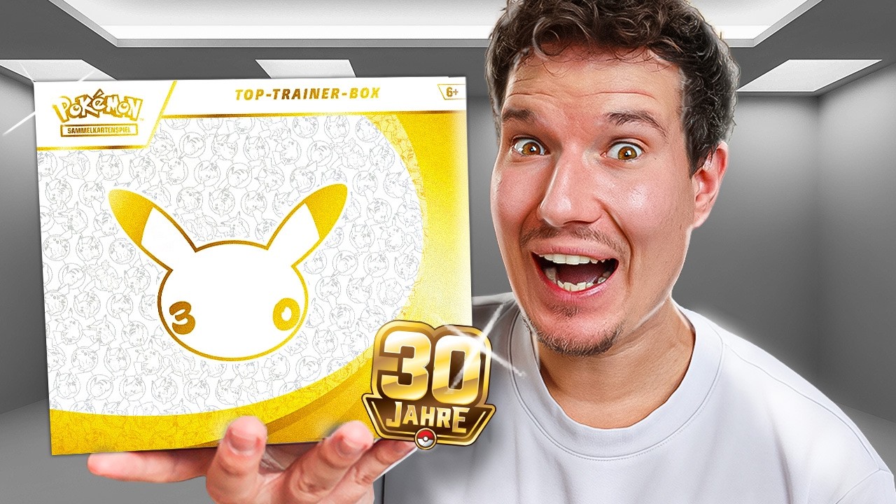 Ich &ouml;ffne die 30 Jahre Pok&eacute;mon Top Trainer Box! 😮🔥