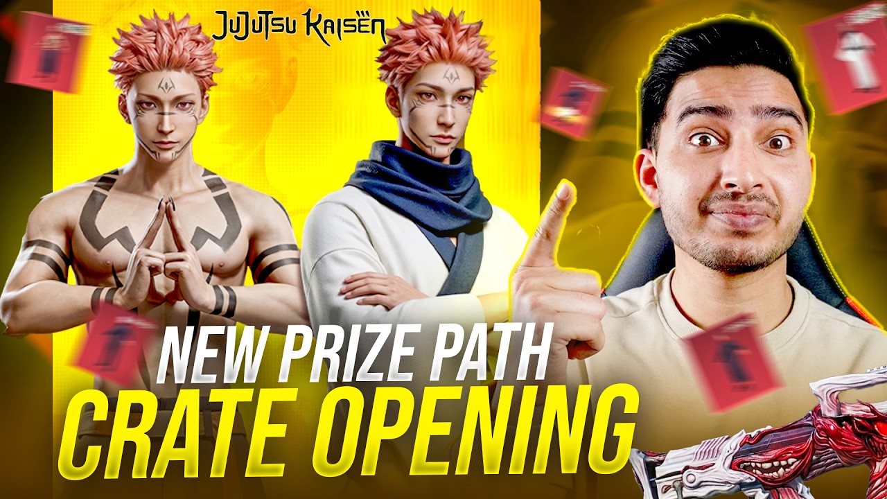 5,000UC🔥Jujutsu Kaisen Prize Path Crate Opening | PUBG MOBILE | RTX GAMING