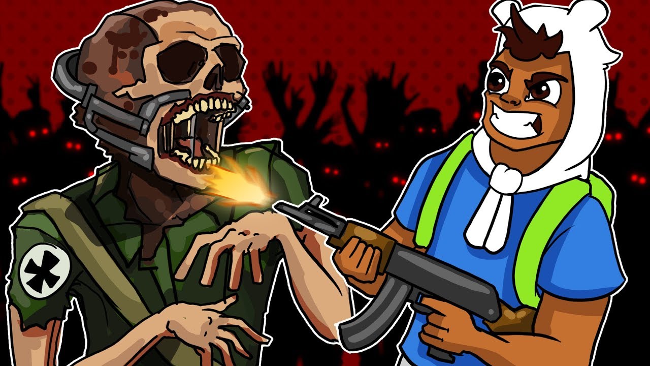 Call Of Duty World War II Zombies Funny Moments - Zombie Boss Glitch, Easter Egg!